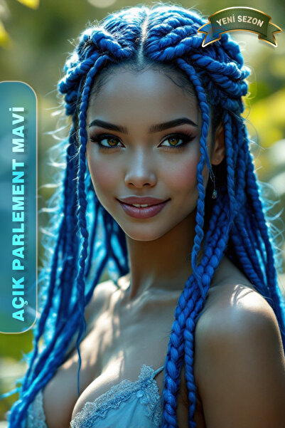 KONAK PERUK Afrika Zenci Örgüsü Rasta Ve Box Braid için Sentetik Saç - Açık P...