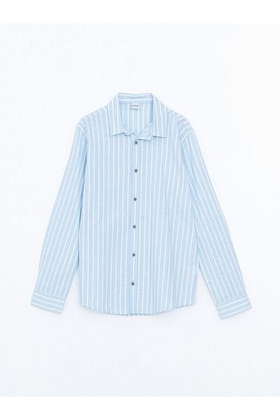 LC Waikiki Striped Linen Blended Boy's Shirt