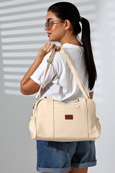 Bagzone АТЛАСНА СУМКА СЕРЕДНЬОГО РОЗМІРУ З ПІДКЛАДКОЮ, ВНУТРІШНЬОЮ ТА БОКОВИМ...