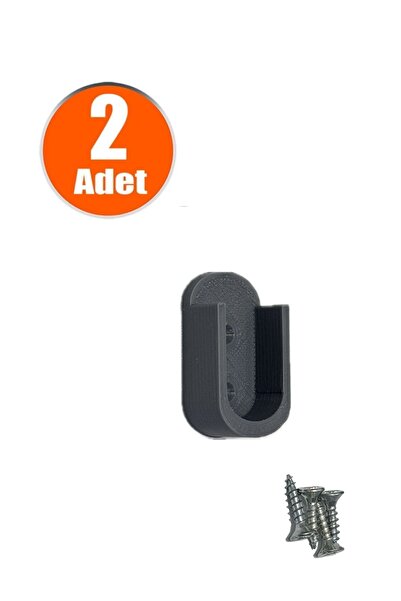 Ovisoutdoor Mobilya Boru Askı Flanşı Gri Plastik Oval Dolap Içi Elbise Gardırop Askılık Borusu Aparatı Elemanı