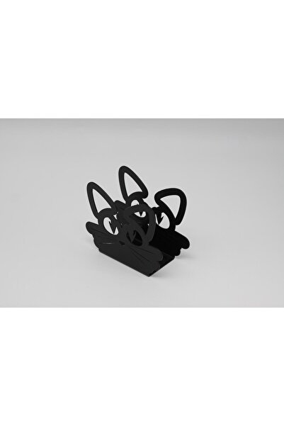 MAVİ TREND Blat de masă din metal negru - Decor pentru vesela cu suport pentr...