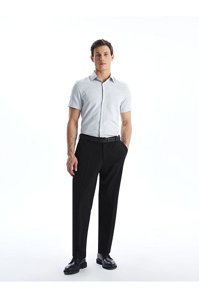 LC Waikiki Ανδρικό κοντομάνικο Dobby πουκάμισο LCWAIKIKI Formal Regular Fit