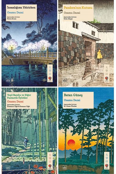 Penguin Books Osamu Dazai 4 Books Set - When I Lose My Humanity, Pandora's Box, Green Bamboo, Sinking Sun