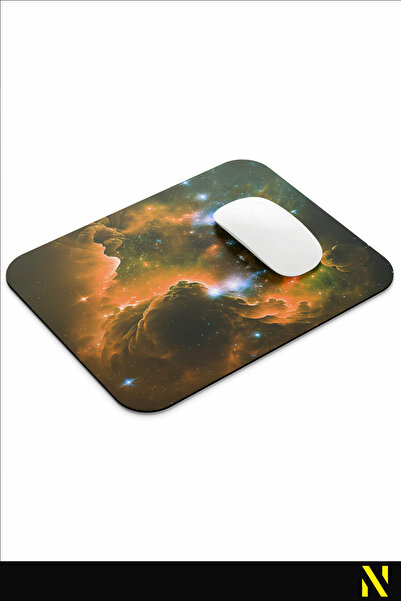 nilizma Mousepad ergonomic colorat cu tematică Galaxy, ideal pentru utilizarea acasă și la birou, cu suprafață anti-alunecare.