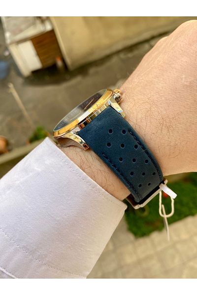 Reward Chaporone Suede Cord Navy Color Waterproof Men Wrist Watch Bracelet Gift