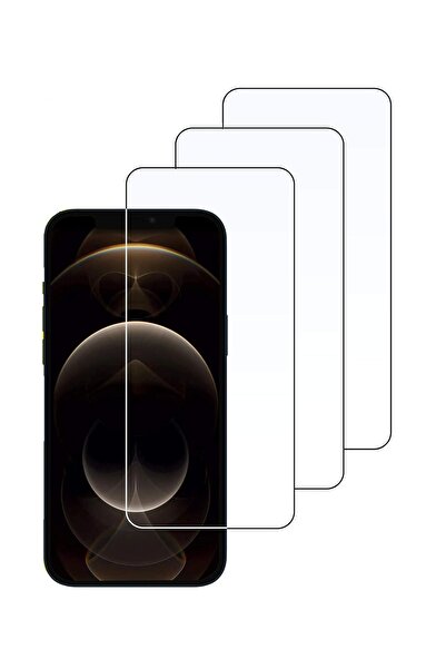 Evax 3'lü Paket iPhone 12 Pro Max Uyumlu Temperli HD+ Cam Ekran Koruyucu (3'l...