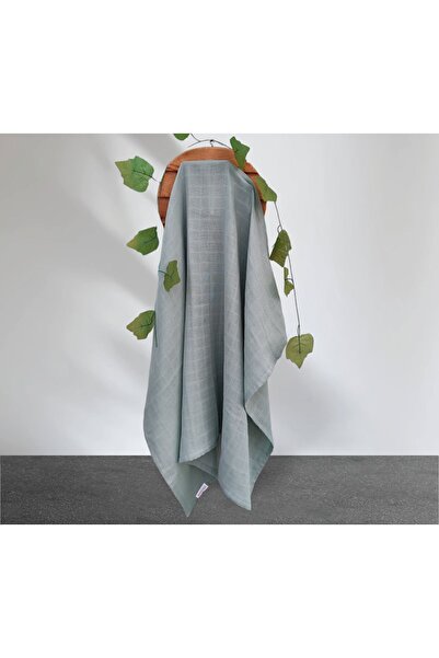 HENESSA TEKSTİL Multi-Purpose Muslin Blanket Mint Green Unisex 80*90