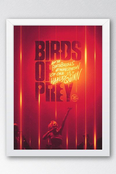 Saturn Pictură înrămată Harley Quinn - Pictură poster film Birds Of Prey