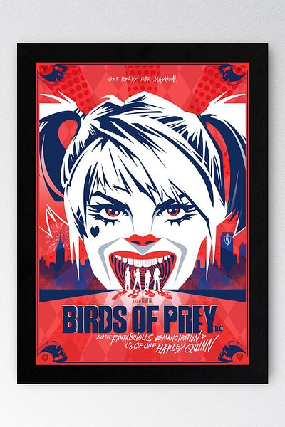 Saturn Pictură înrămată Harley Quinn - Pictură poster film Birds Of Prey
