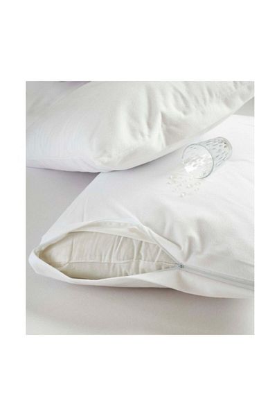 moda burada 2 Pieces Pillow Mattress Liquid Proof Cotton 50x70 Cm