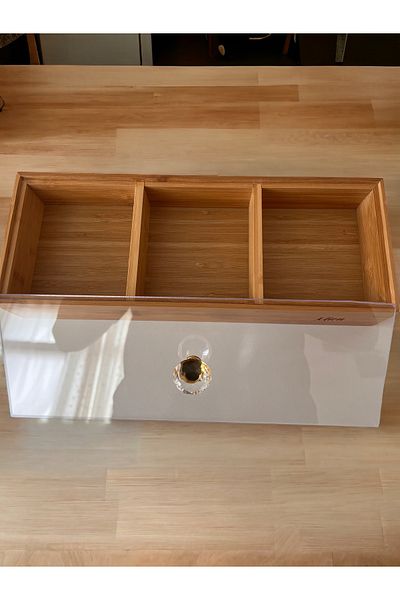 GUNES ZUCCACIYE Bamboo 3 Compartment Decorative Box