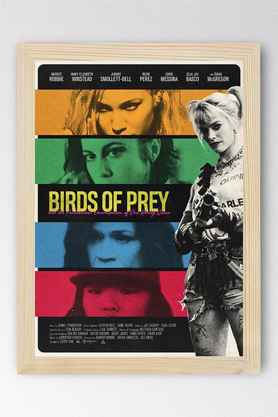 Saturn Harley Quinn Framed Painting - Movie Poster Painting