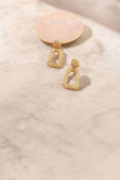 sahrastyle Vintage Stylish Geometric Design and Textured Earrings