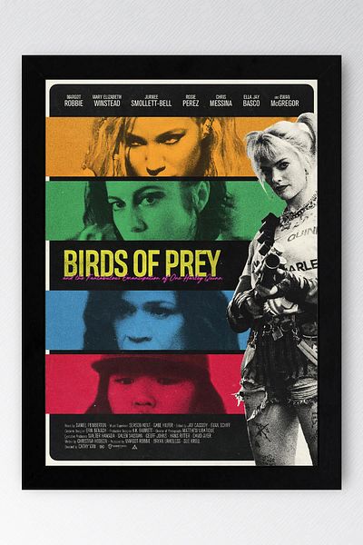 Saturn Harley Quinn Framed Painting - Movie Poster Painting