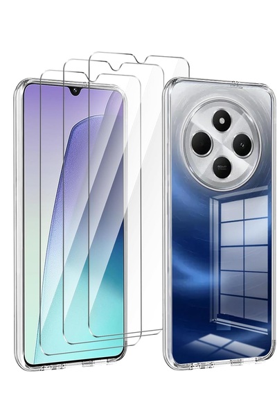 Evax 3'lü Paket Redmi 14C Uyumlu Temperli HD+ Cam Ekran Koruyucu (3'lü Paket)