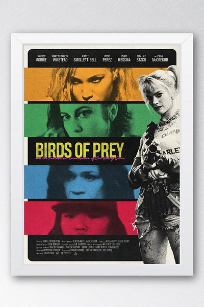 Saturn Pictură înrămate Harley Quinn - Pictură poster de film