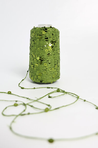 MODUMUZ RAHATLIK Pullu İp 100 gramlık bobinlerinde 320 metre uzunluk Pul Boyutu: 3mm+6mm