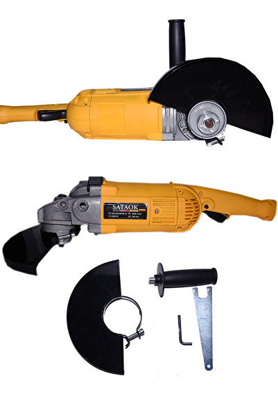 Sataok 2200 Watt Metal Şanzıman 230mm Büyük Spiral Taşlama Ve Metal Kesme Makinesi Spral Sipiral