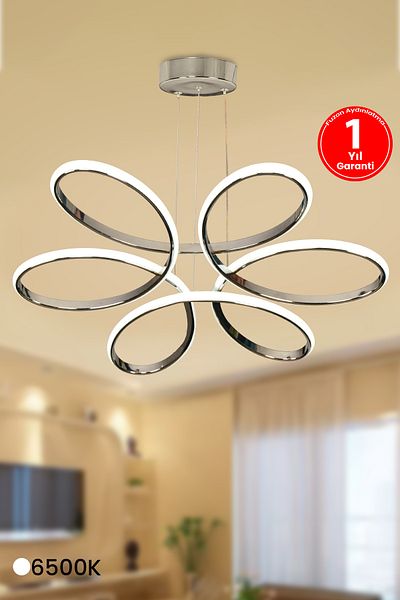 FUZON Orchid Chrome Case White Light Led Chandelier Living Room Chandelier Large Living Room Chandelier