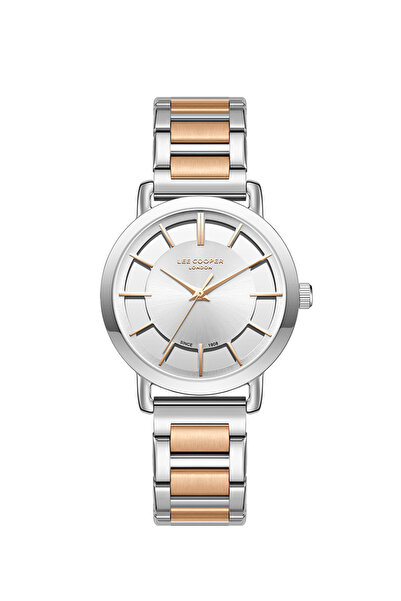 Lee Cooper ساعة لي كوبر النسائية التناظرية بمينا فضية - LC08037.530