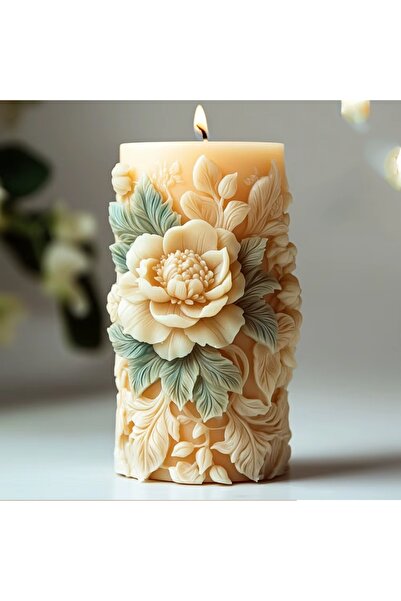 andela Şakayık Çiçeği Silikon Mum Kalıbı