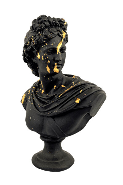 SNM Home Decoration SNM HOME DECORATİON- Apollo Polyester Büst Pop-art  Siyah...