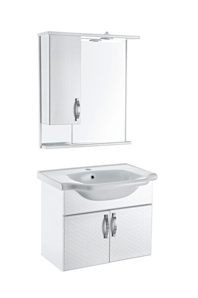 Altıntepe 65 Lik Pvc Duvara Monte Lüx Banyo Dolabı 3 Parça