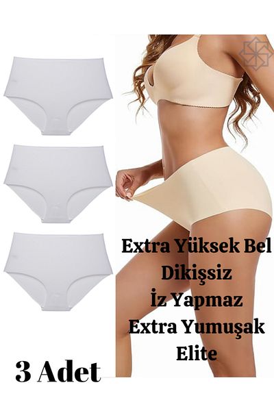 Adeniz Σλιπ 3 τεμαχίων με εξαιρετικά ψηλή μέση κοπή με λέιζερ χωρίς ίχνη (ΕΞΑΙΡΕΤΙΚΑ Απαλό ΚΑΙ ΕΥΕΛΙΚΤΟ)
