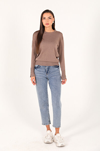 Melike Tatar Mink Sleeve Buttoned Badi 70-2455