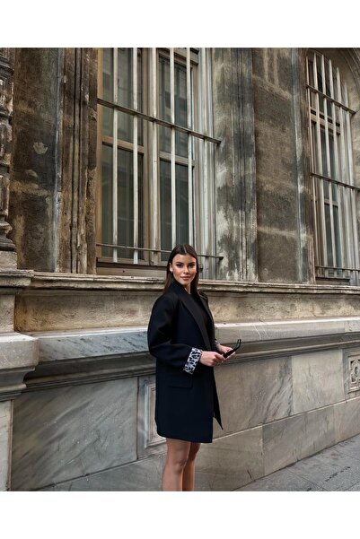 Ekim Store Μπουφάν Blazer με επένδυση Leopard