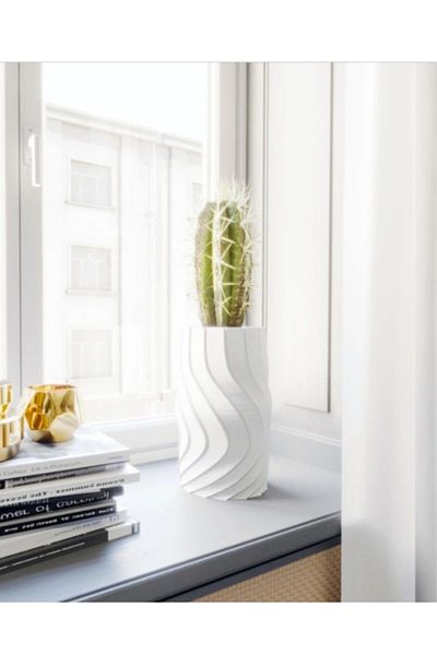 3D Brothers Spiral Vase Chic Home Furniture Decor Vase for