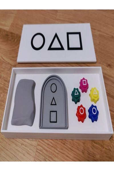 hayatvesanat Squid Game Gongi 5 Stone & Flying Stone Game Colorful Heavy Stones Flat Box