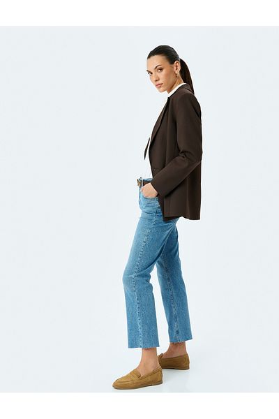 Koton New Season Crop Spanish Leg Bootcut Jean Trousers - Kick Flare Jean