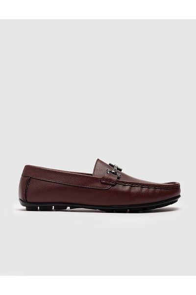 Cabani Claret Red Men's Loafer - Genuine Leather