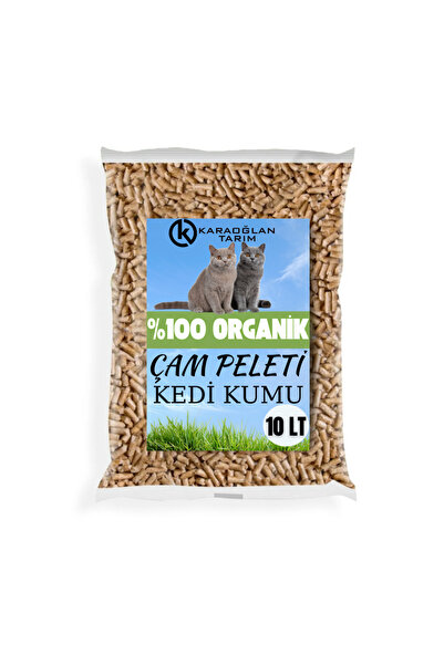 karaoğlan tarım Kedi Kumu Organik %100 Çam Peleti Çam Kokulu ( 5 Kg ) 10lt