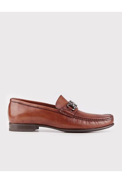 Cabani Genuine Leather Tan Men's Loafer with Rubber Sole