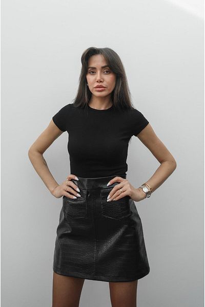 Havoş Tricou negru Pena Crew Deck Fit