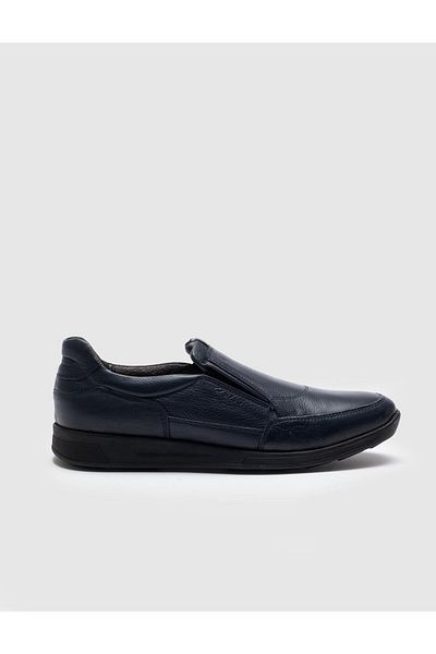 Cabani Genuine Leather Navy Blue Men's Shoes