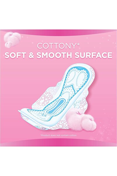 Always الويز حفايض نسائي قطن ناعم كبير بالاجنحه 50حبه وردي