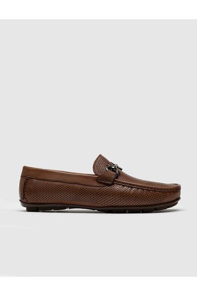 Cabani Genuine Leather Tan Men's Shoes