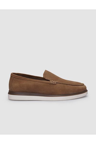 Cabani Men's Casual Shoes - 100% Genuine Leather, Tan Suede
