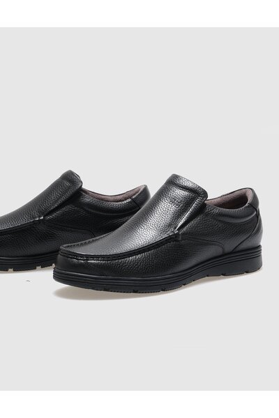 Cabani Hakiki Deri Siyah Erkek Günlük Ayakkabı