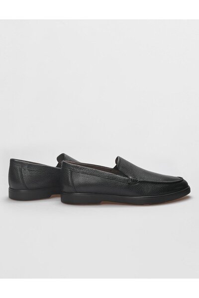 Cabani Μαύρα ανδρικά παπούτσια casual από γνήσιο δέρμα