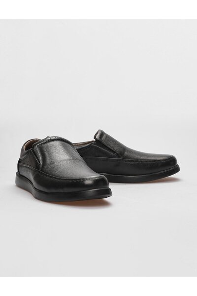 Cabani Μαύρα ανδρικά παπούτσια casual από γνήσιο δέρμα