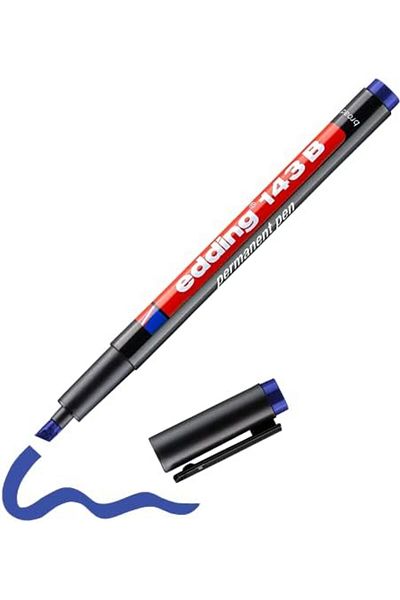STOREMAX Bystoreby 143 B Permanent Marker - Acetate Marker - Blue - 1 Marker - Chisel Tip 1-3 mm Newdesing 646268
