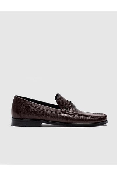 Cabani Genuine Leather Brown Men's Casual Shoes