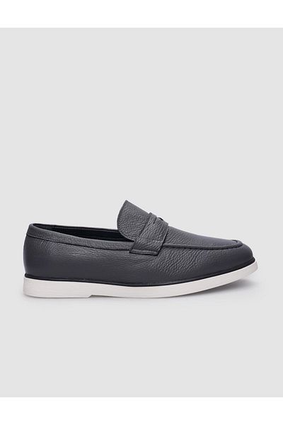 Cabani Men's Gray Casual Shoes - 100% Genuine Leather