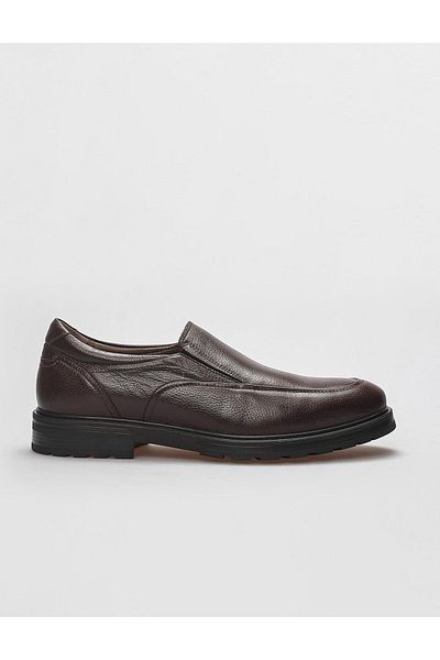 Cabani Genuine Leather Brown Men's Casual Shoes