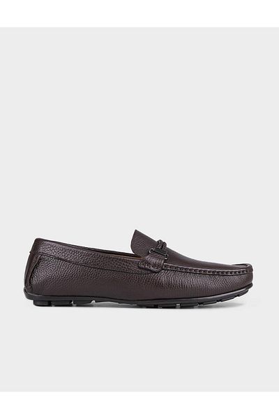 Cabani Special Designed Genuine Leather Brown Men's Loafer