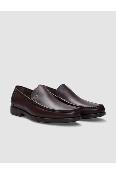 Cabani Genuine Leather Brown Men's Casual Shoes